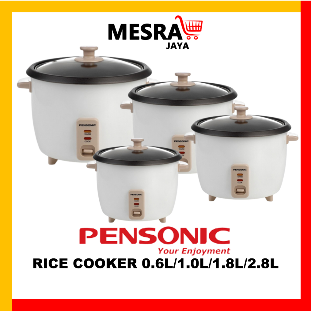 PENSONIC NON STICK RICE COOKER PRC6E 0.6L/ PRC11E 1.0L/PRC18E 1.8L ...