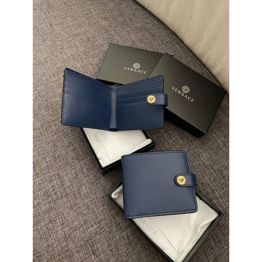 Authentic Versace Medusa Bifold Wallet | Shopee Malaysia