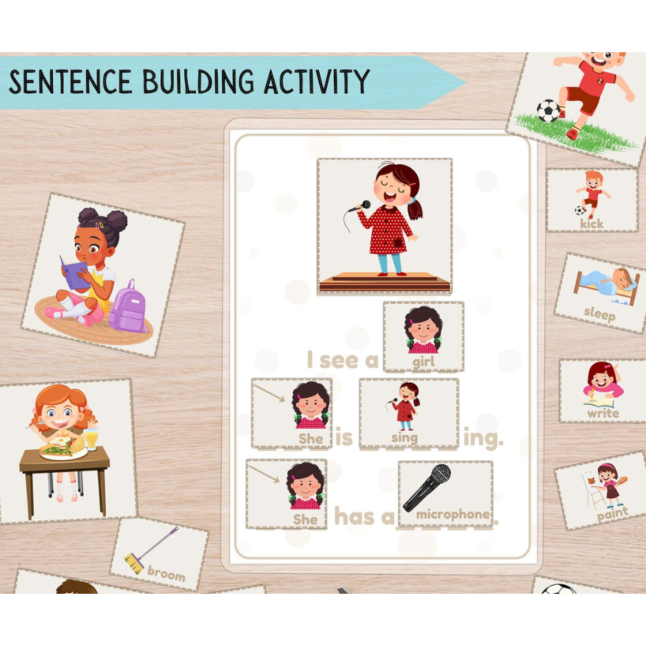A424 – [PDF] Sentence Building Activity/ Busy Book 6 pages | Shopee ...