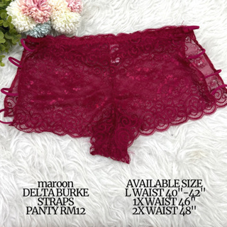 Delta Burke 3 Pack Plus Size Lace Panties - Size 2X