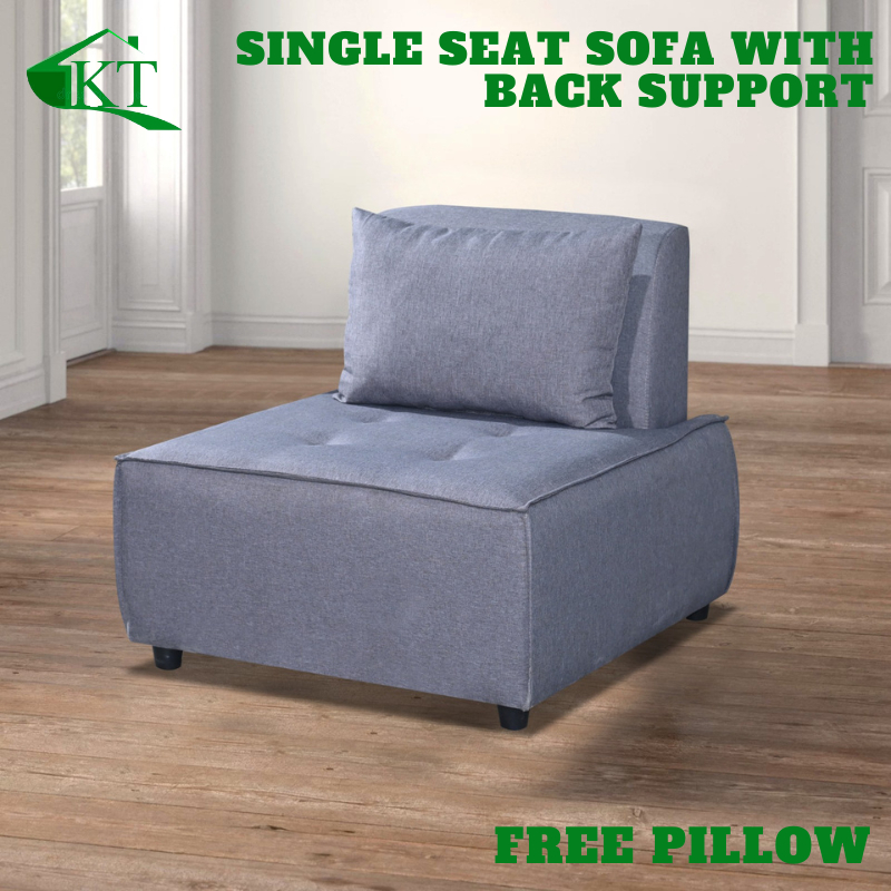 KT Furniture Modern Design Nordic Tatami Sofa 1 Seater Tofu Sofa Sofa