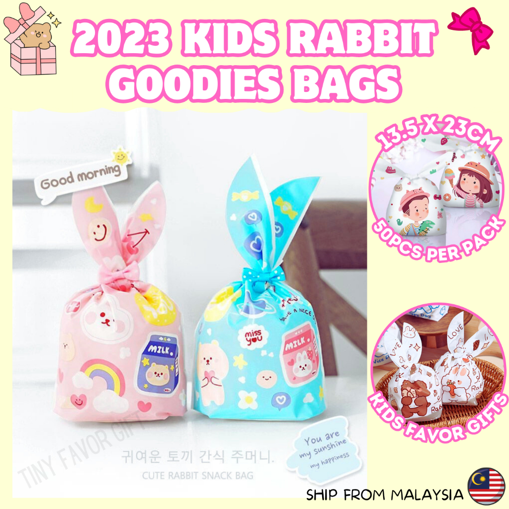 2026 NEW 50pcs Cute kids Rabbit Doorgift Goodies Bag Packaging Bag ...