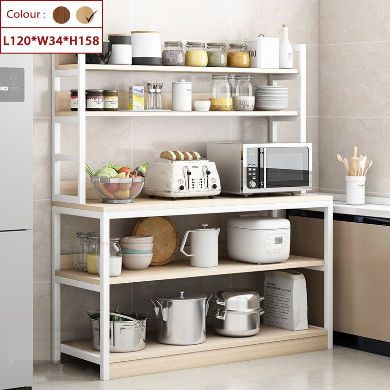 Metal With Wood Kitchen Trolley With Rollers / Food Trolley / Bowl Rack ...