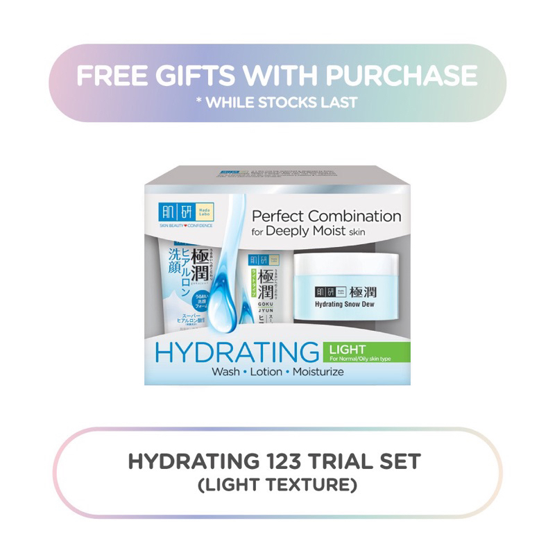 Expired date 01/2024 Hada Labo Hydrating Light Trial Set (Lotion 30ml