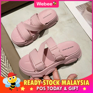READY STOCK🔥WEBEE Thick Women's Sandal Kasut Wanita Casual Wedges Flip Flops 2201 ZZ
