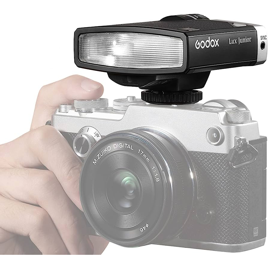 Godox Lux Junior Retro Camera Flash (Black) Shopee Malaysia