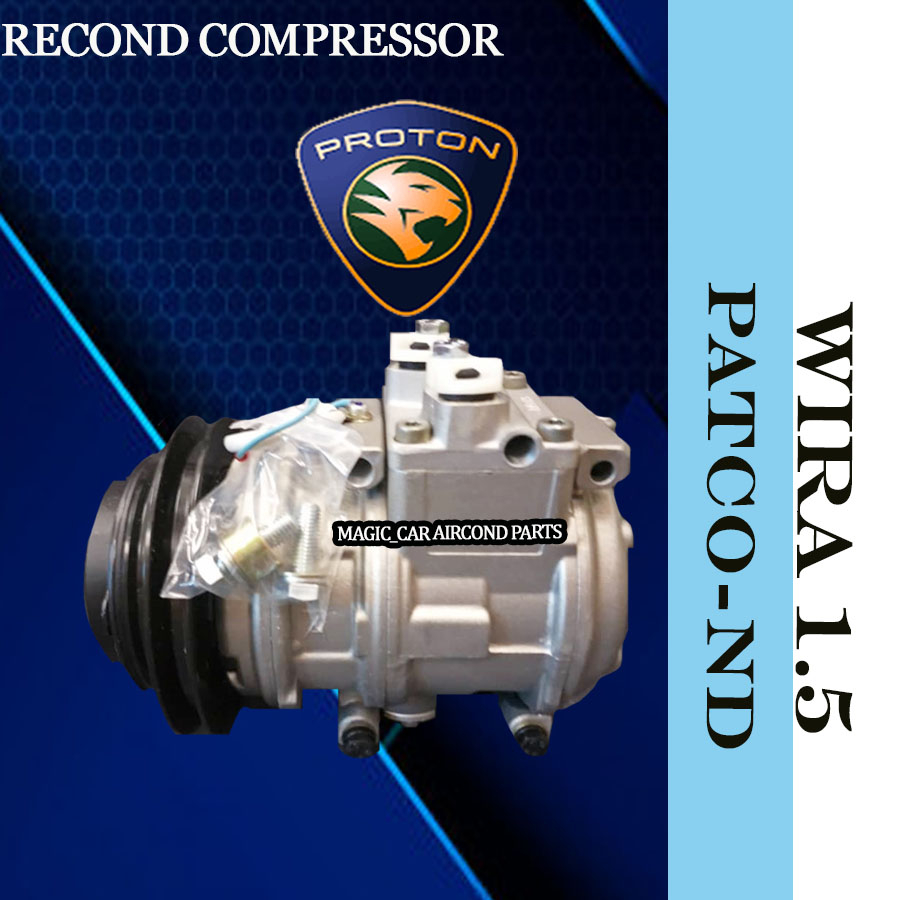 PROTON WIRA 1.5CC PATCO TO DENSO 10PA17C RECOND COMPRESSOR/ KOMPRESOR ...