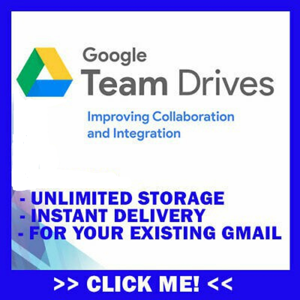 Google Team Drive Unlimited Storage Share Drive (unlimited Storage Use 