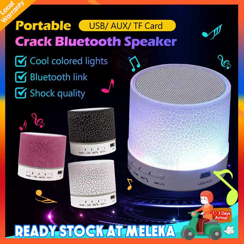 Wireless Speaker Colorful LED Light Mini Portable Bluetooth Speaker ...