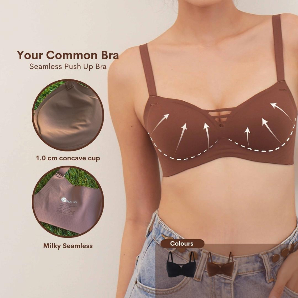 Seamless push-up bra