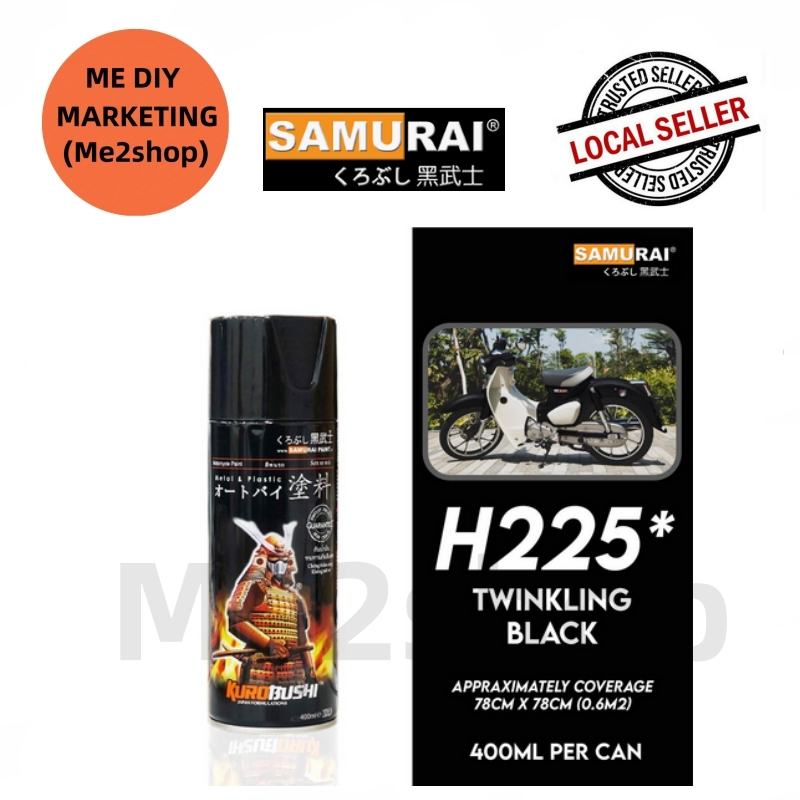 H225* TWINKLING BLACKSAMURAI SPRAY PAINT MOTORCYCLE HONDA COLOURS