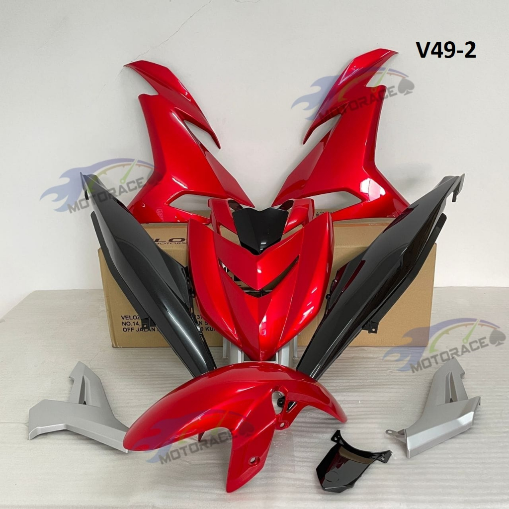 Velozi Racing Full Body Cover Set Y15zr Yamaha V1 V2 Standard Colour Shopee Malaysia 9359