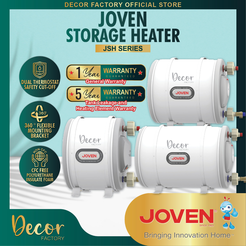 JOVEN Storage Water Heater Tank JH JSH Series JH15 JSH25 JSH35 JSH50