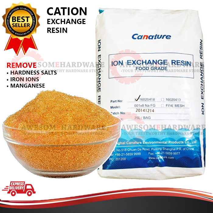 (25 LITER) CANATURE 001X8FG NA FG CATION-EXCHANGE RESIN SOFTENER FOR ...