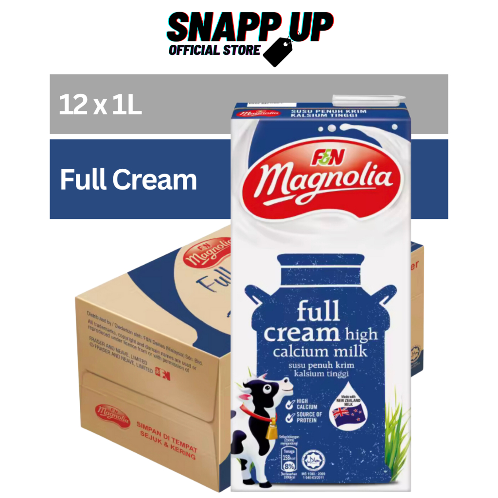 Magnolia Full Cream HiCal Milk 1L x 12 Shopee Malaysia
