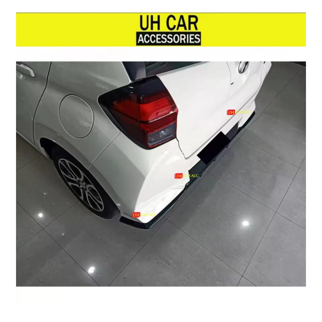 PERODUA AXIA 2023 2024 PP REAR DIFFUSER LIP LIPS BODYKIT WITH PAINT ...