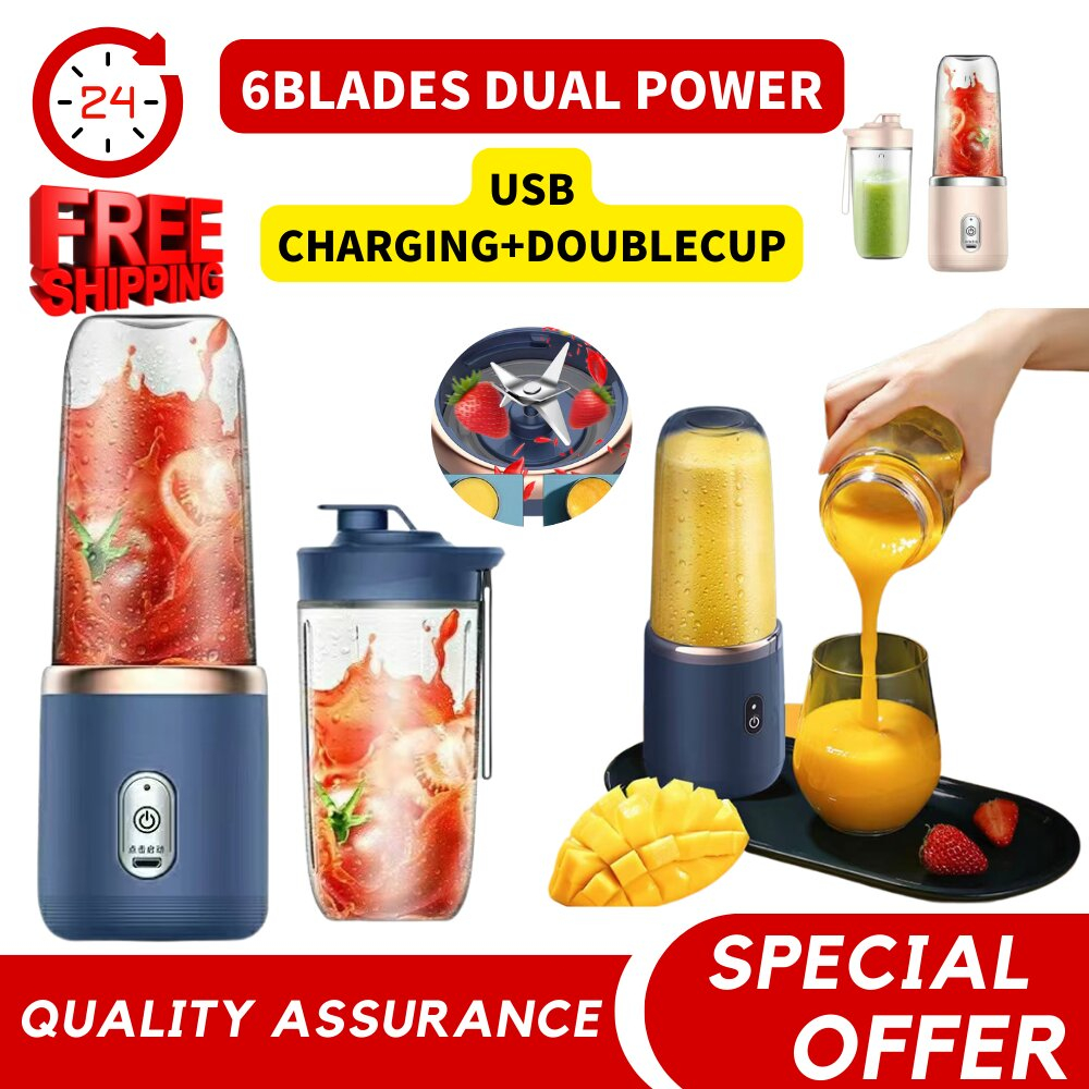 Spot 6 blade portable wireless juice blender juicer pemerah jus USB
