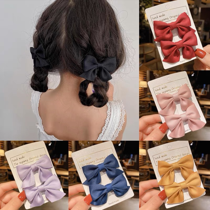 🇲🇾Ready Stock🇲🇾2pcs Ribbon kid ribbon children ribbon kanak hair band ...