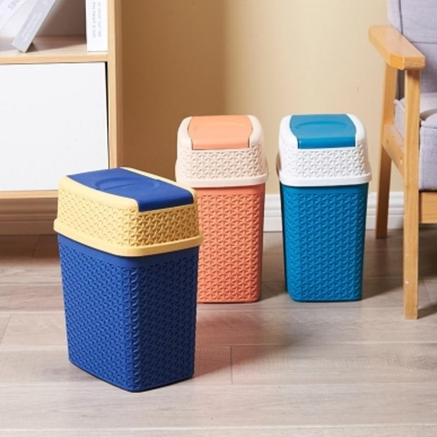 Study Table Office Dustbin Bedroom Trash Bin Lid Attach Multiple Colors ...