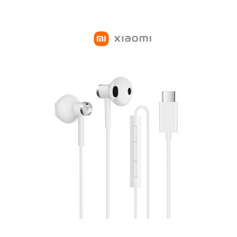 Mi dual 2024 driver earphones white