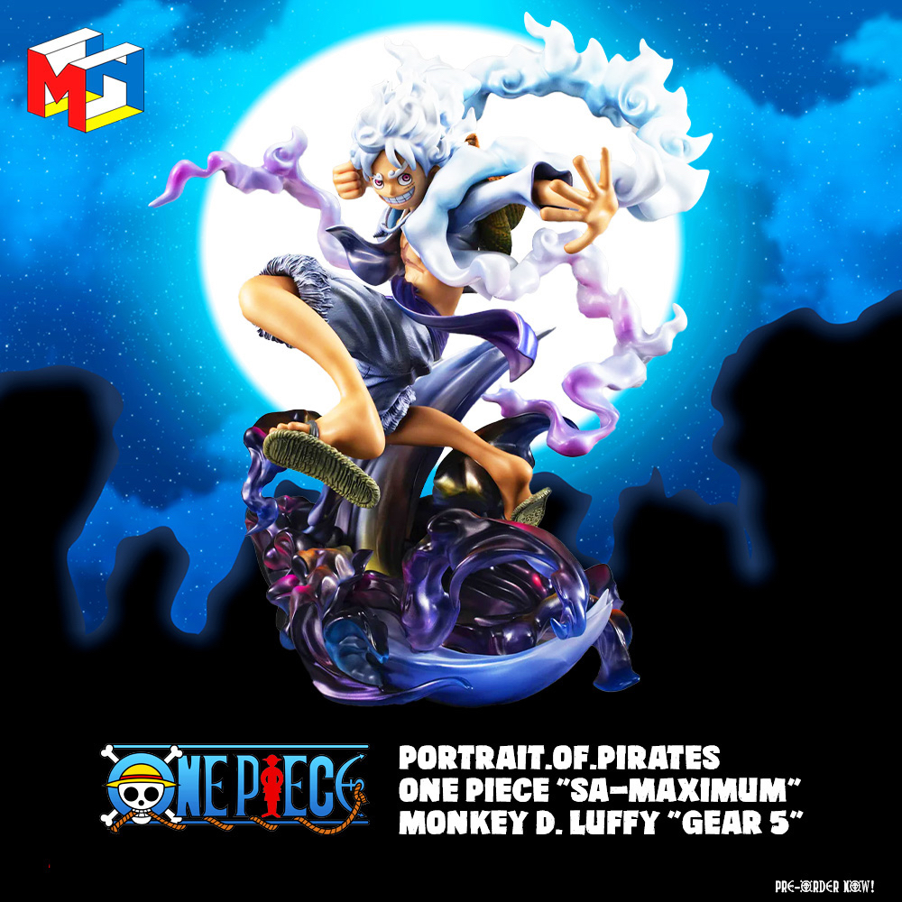 One Piece - Figurine Luffy - Gear 5 - Portrait Of Pirates (P.O.P) -  MegaHouse