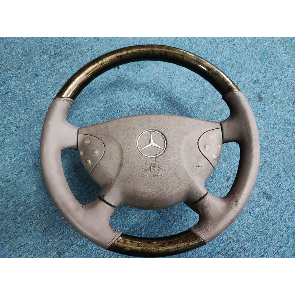 Mercedes Benz W211 Steering Wheel Walnut / Wood Stering Complete With
