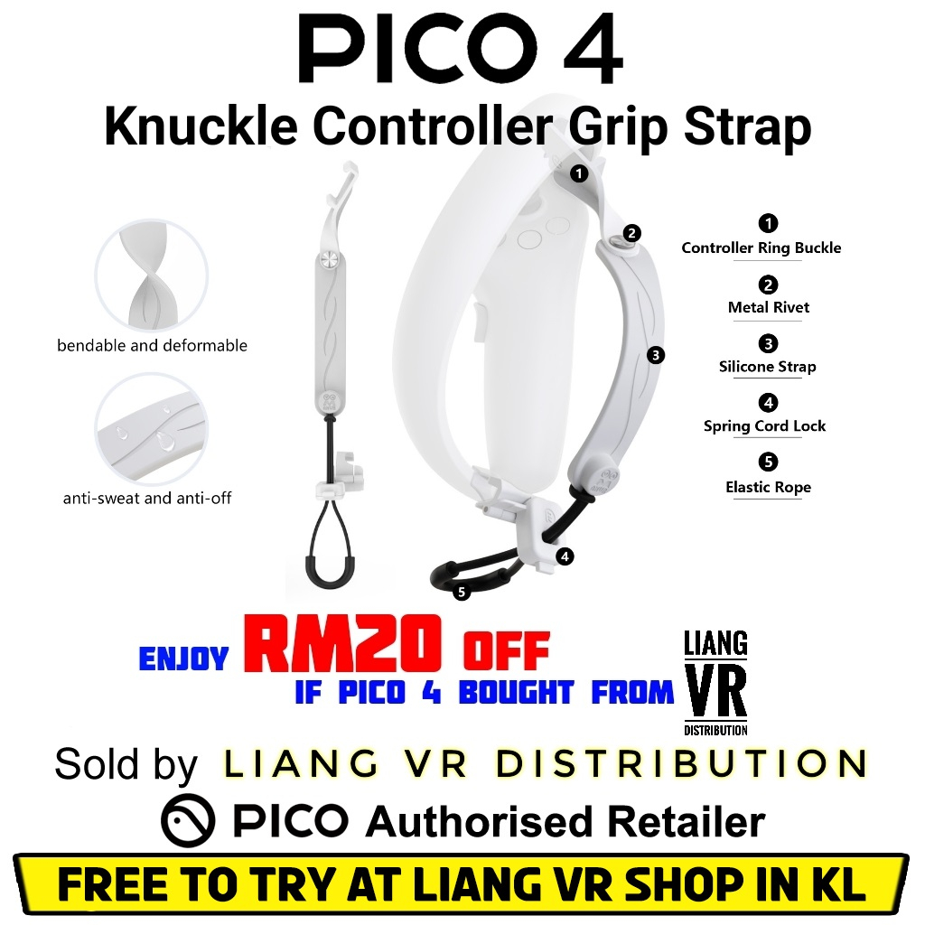 Anti-Drop Knuckle Controller Grip Strap for Pico 4 Controllers ...