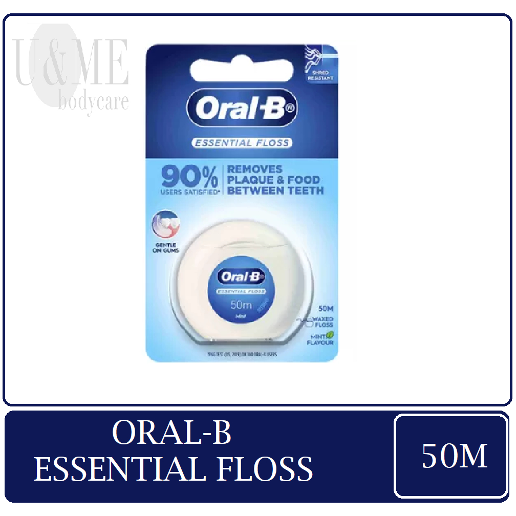 Oral B Essential Mint Wax Floss 50m | Shopee Malaysia