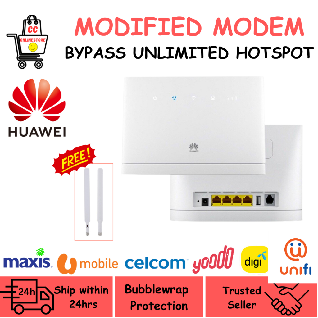 2023 NEW MODEM WIFI MODIFIED UNLIMITED HOTSPOT 4G HUAWEI B310/B315
