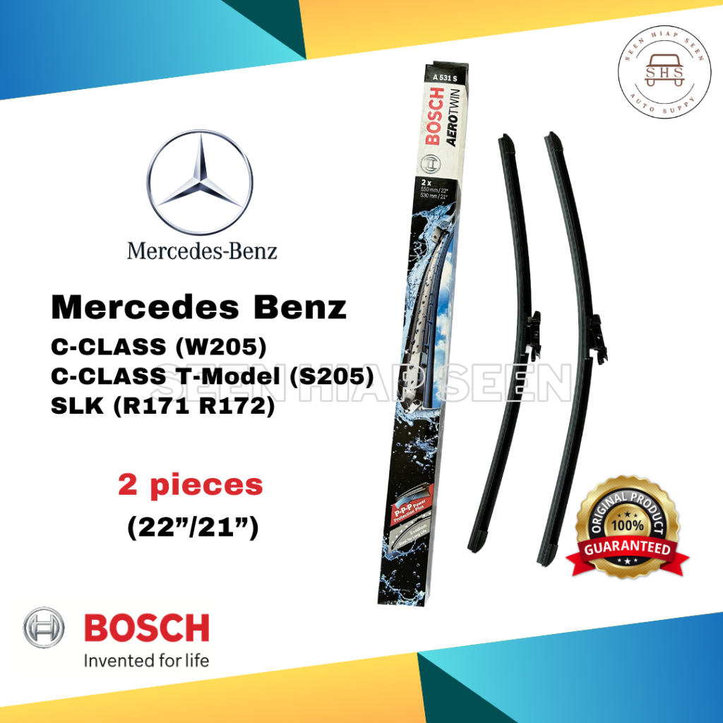 BOSCH AEROTWIN Wiper Blade A531S For Mercedes Benz CCLASS W205 SLK