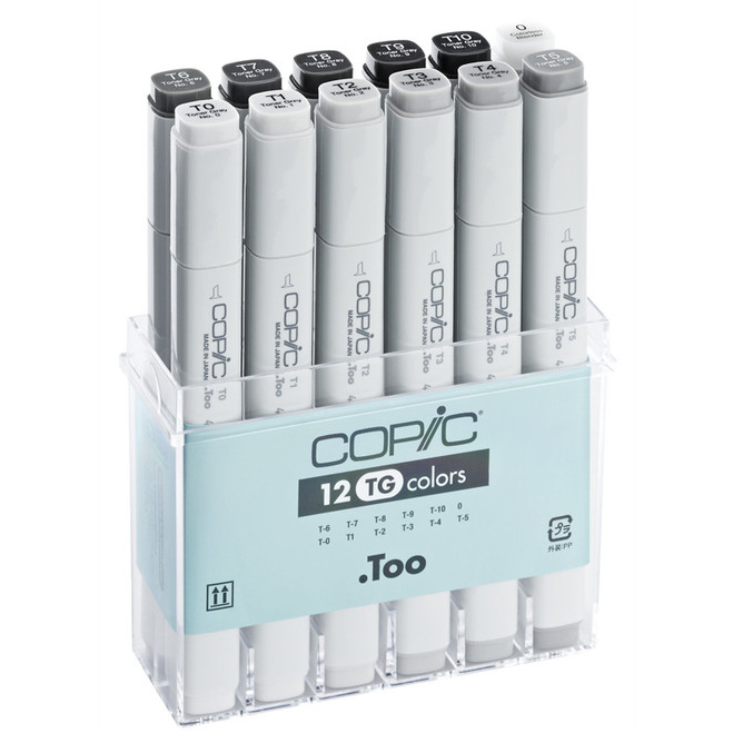 COPIC TOO set of 12 markers - CLEARING STOCK | Shopee Malaysia