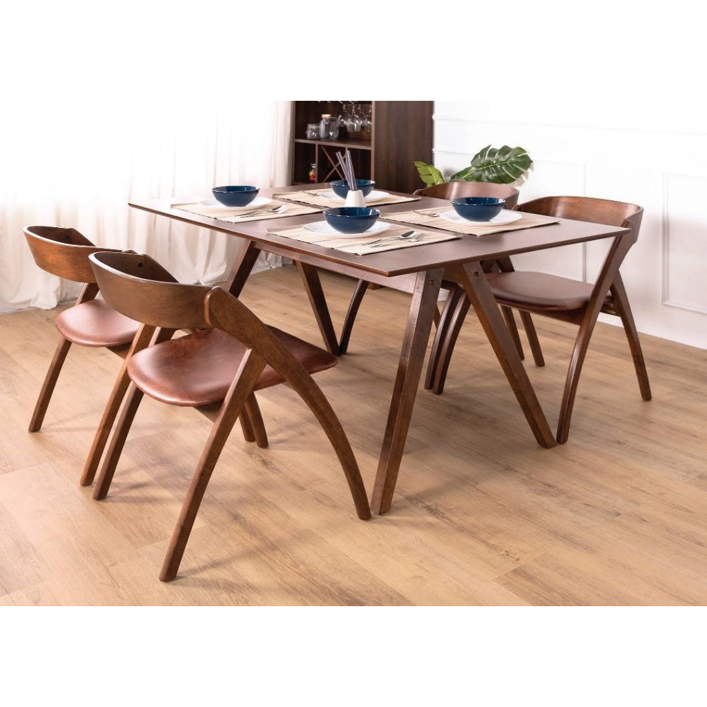 Farry Rubberwood Dining Table Shopee Malaysia