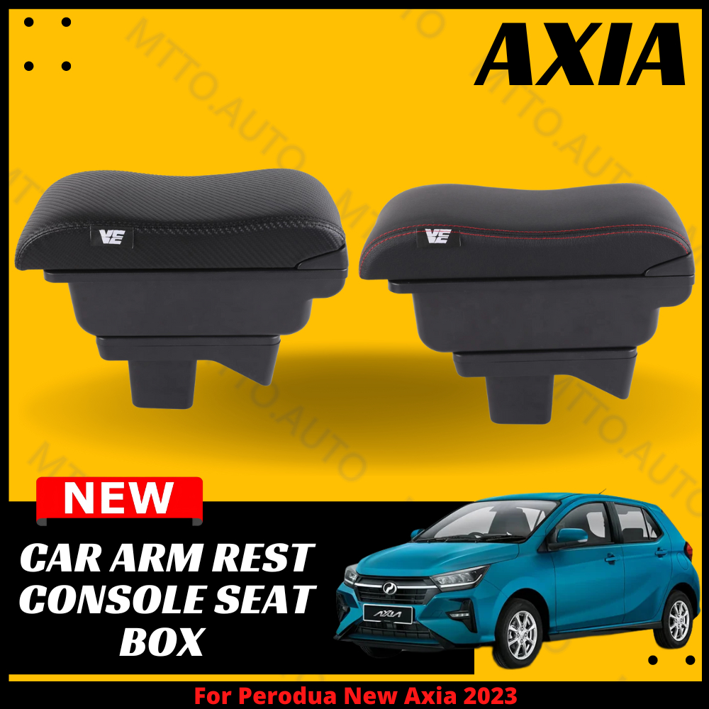 MTTO Perodua New Axia 2023 Interior Car Arm Rest Console Seat Box