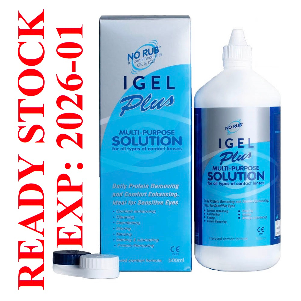 Igel Plus Multipurpose Solution BIG BOTTLE 500ML Latest Expiry Date
