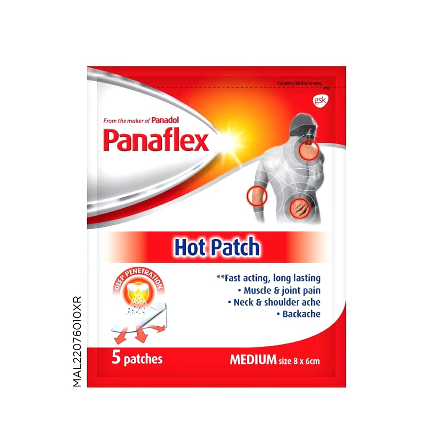 PANAFLEX HOT PATCH 5PATCHES(EXP3/25)MEDIUMDEEP