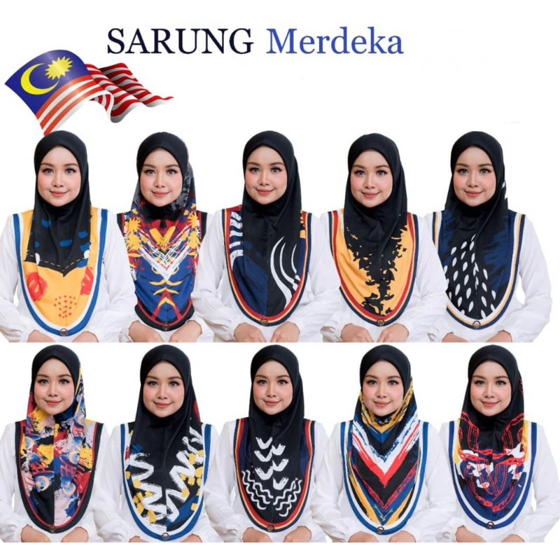 BORONG - TUDUNG SARUNG MERDEKA 2023 BARU | Shopee Malaysia