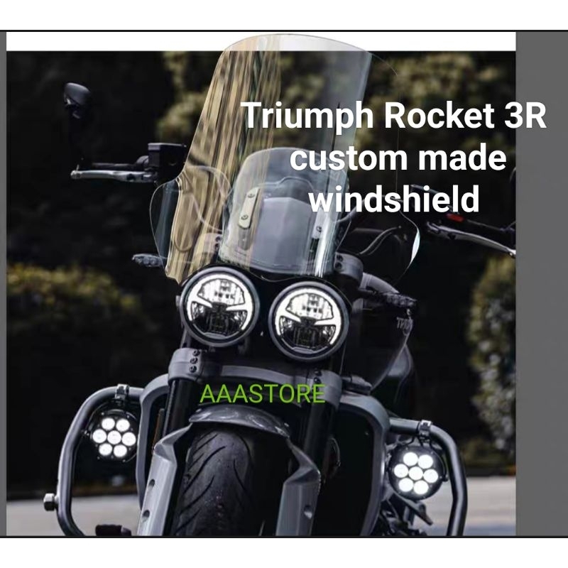 Triumph Rocket 3R Custom made Windshield (Not for GT version) | Shopee ...