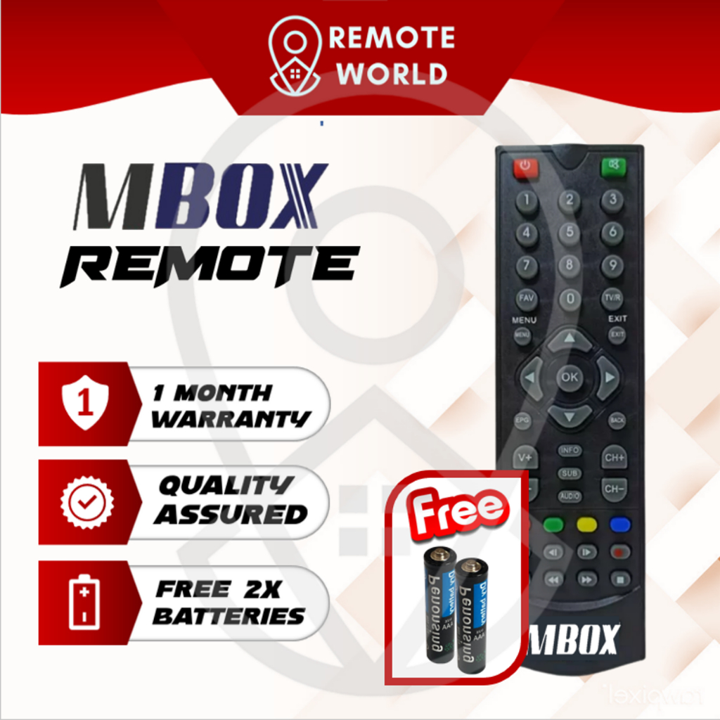 MBox Decoder Remote Control | Alat Kawalan Jauh Dekoder mbox mytv ...
