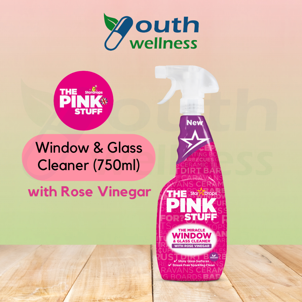 The Pink Stuff Window Cleaner with Rose Vinegar (750ml) Shopee Malaysia