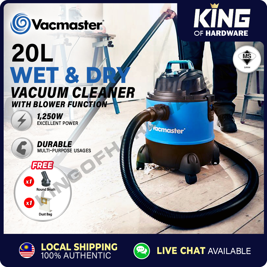 (SIRIM) Vacmaster VQ1220PF (20L) Vacuum Cleaner | Wet & Dry Floor ...