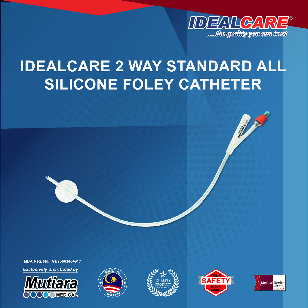 [IDEALCARE] 2 Way Standard All Silicone Foley Catheter Shopee Malaysia
