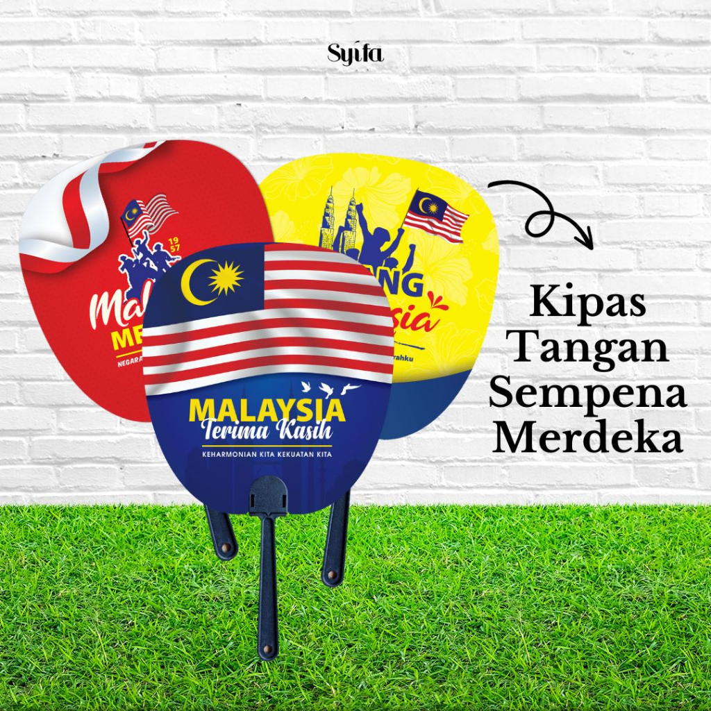 (10 KEPING) Kipas Merdeka / Handfan Merdeka / Kipas Tangan Sempena ...