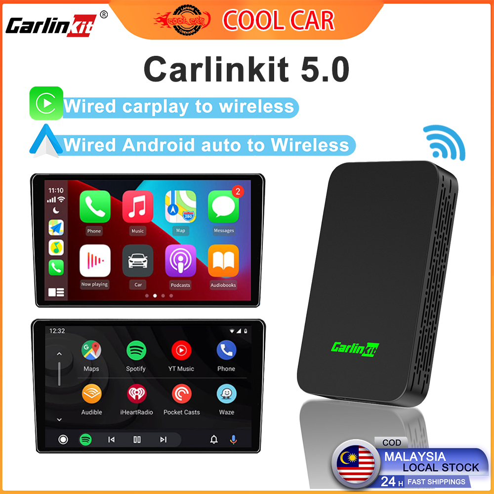 Carlinkit 5.0 wired to wireless carplay Carlink kit 4.0 android auto  wireless dongle apple carplay car linkit adapter车联通