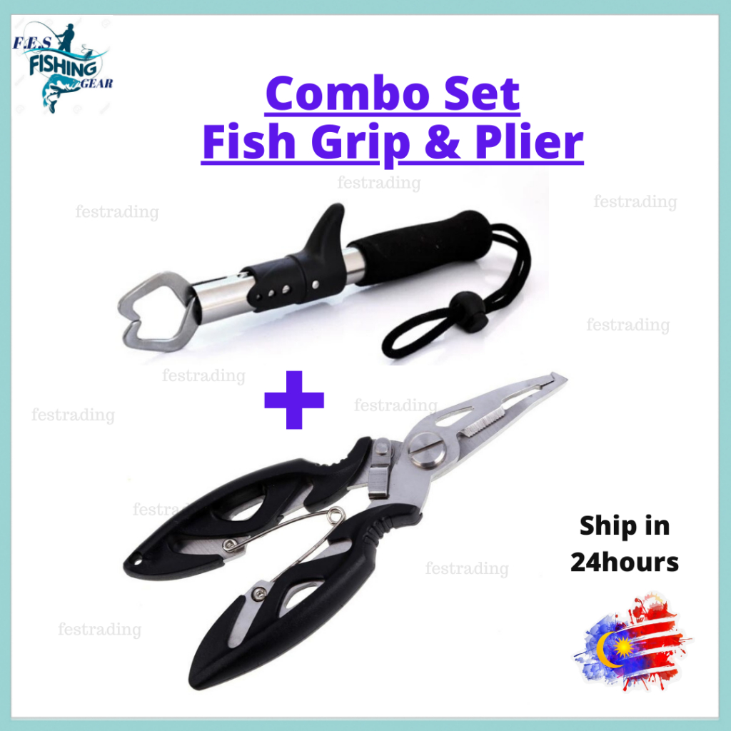 Stainless Steel Fishing Pliers Scissors Line Cutter Remove Hook