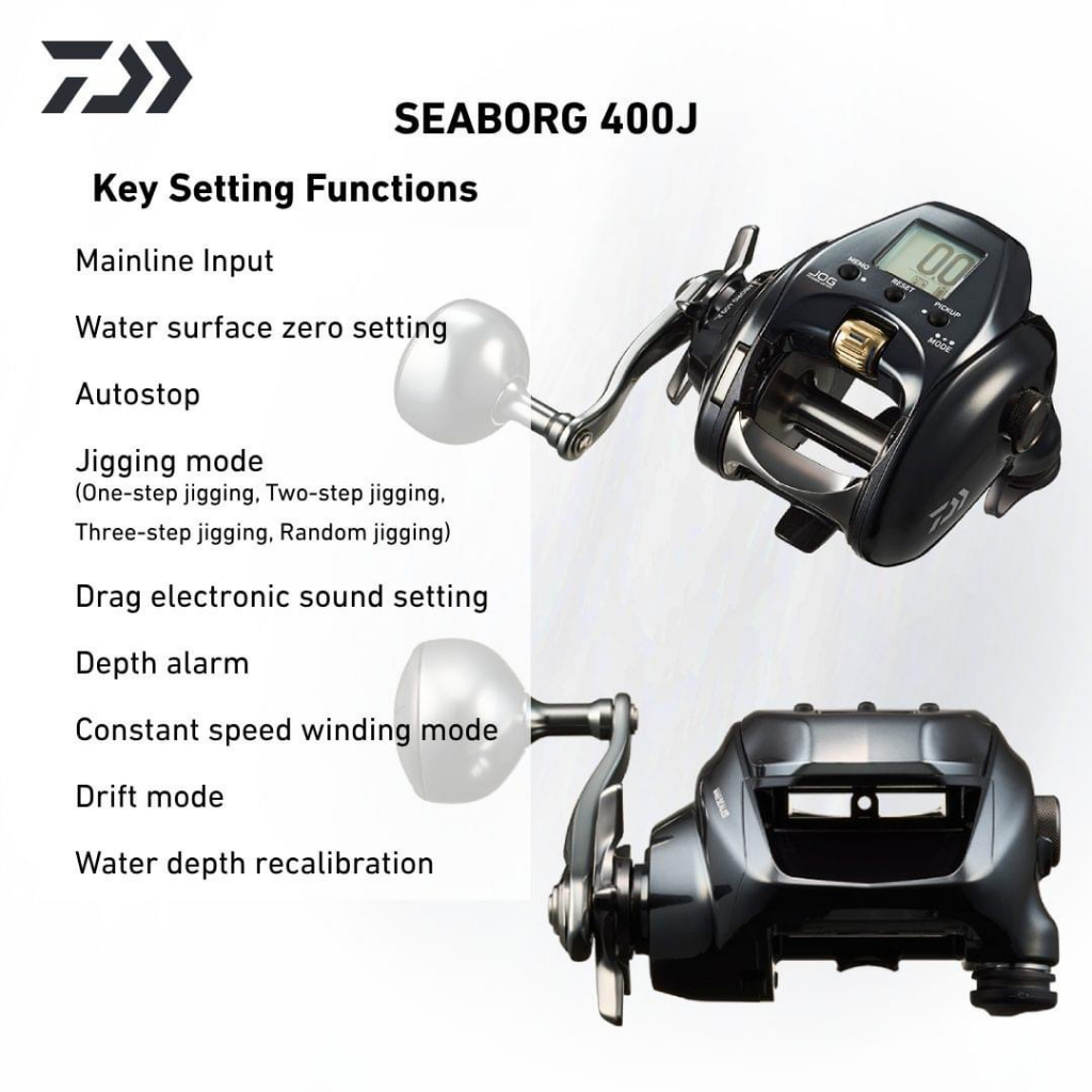 23 Daiwa Seaborg 400JL Seaborg 400J dendo reel