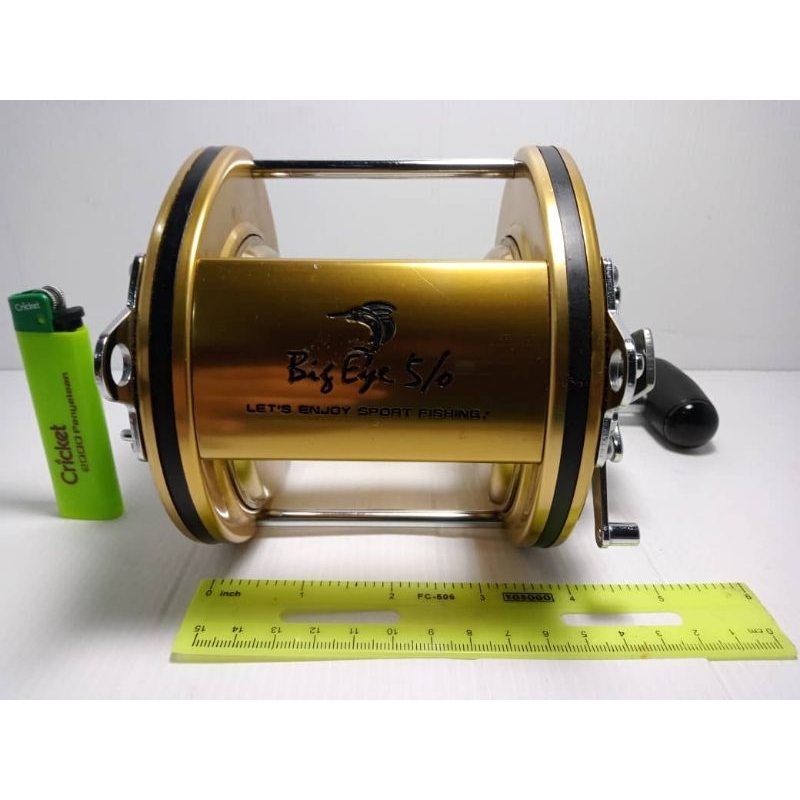 Multiplier Olympic Big Eye 5/0 Japan -Gold Edition | Shopee Malaysia
