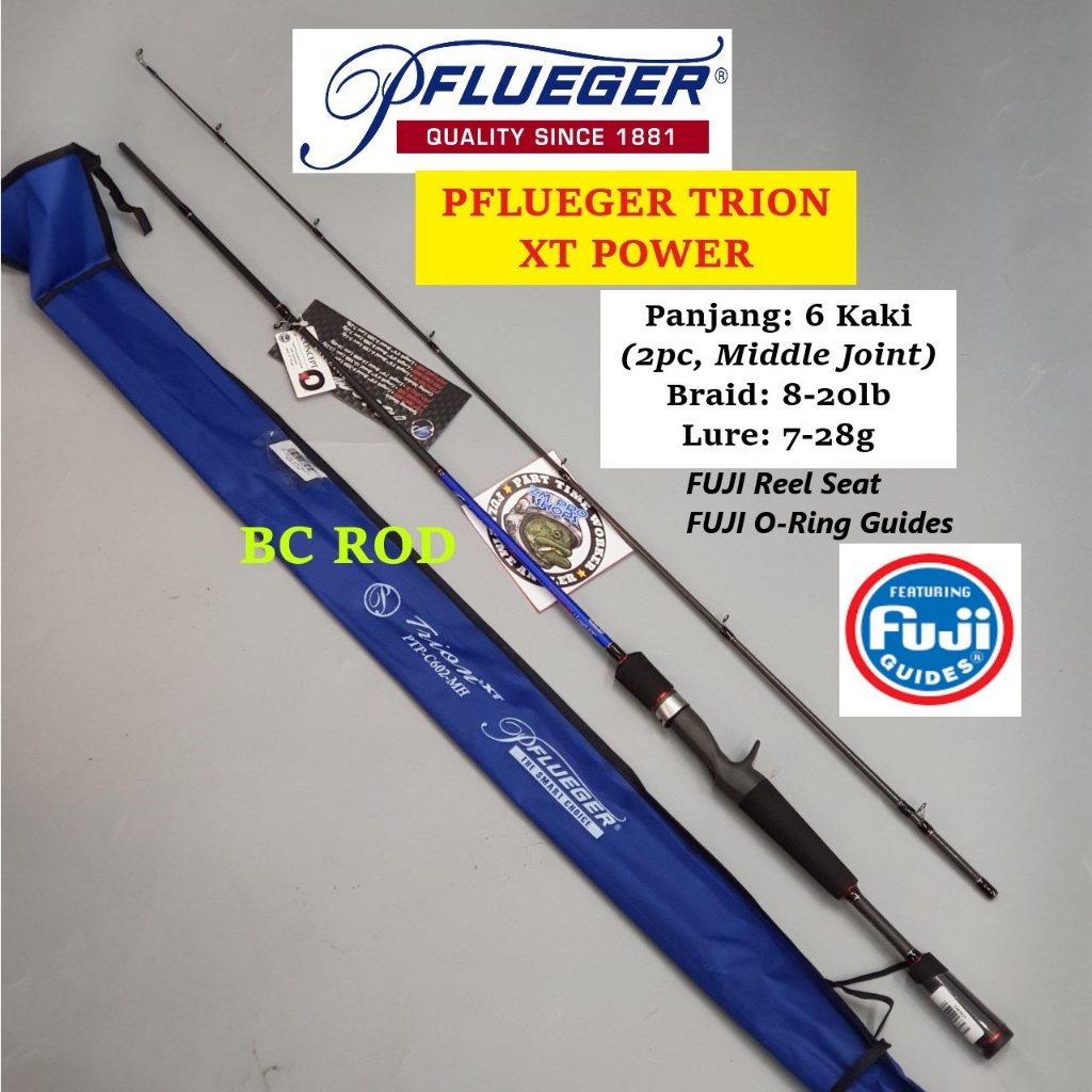 PFLUEGER TRION XT POWER BC/Baitcast Medium Heavy Fishing Rod PTP