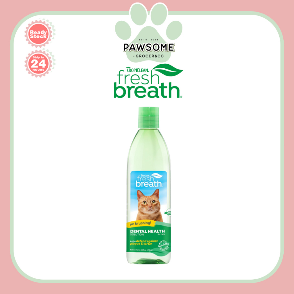 TROPICLEAN Dental Health Solution Oral Care Water Additive For Cat 16oz