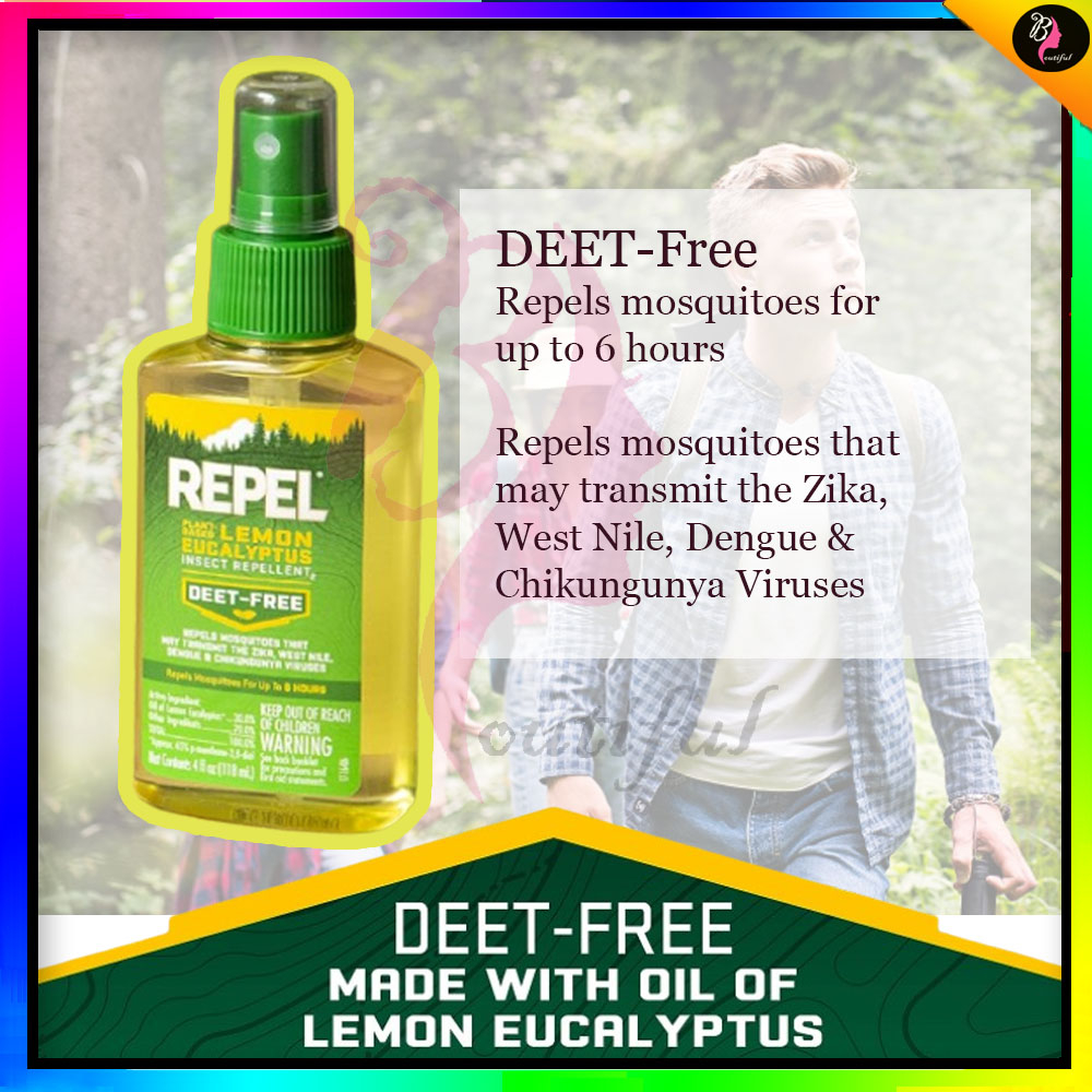 Repel PlantBased Lemon Eucalyptus Insect Repellent Spray Mosquito Repellent 118ml 驱蚊液防蚊