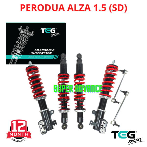 PERODUA ALZA (100SERVICEABLE) TEG RACING Adjustable Absorber High Low
